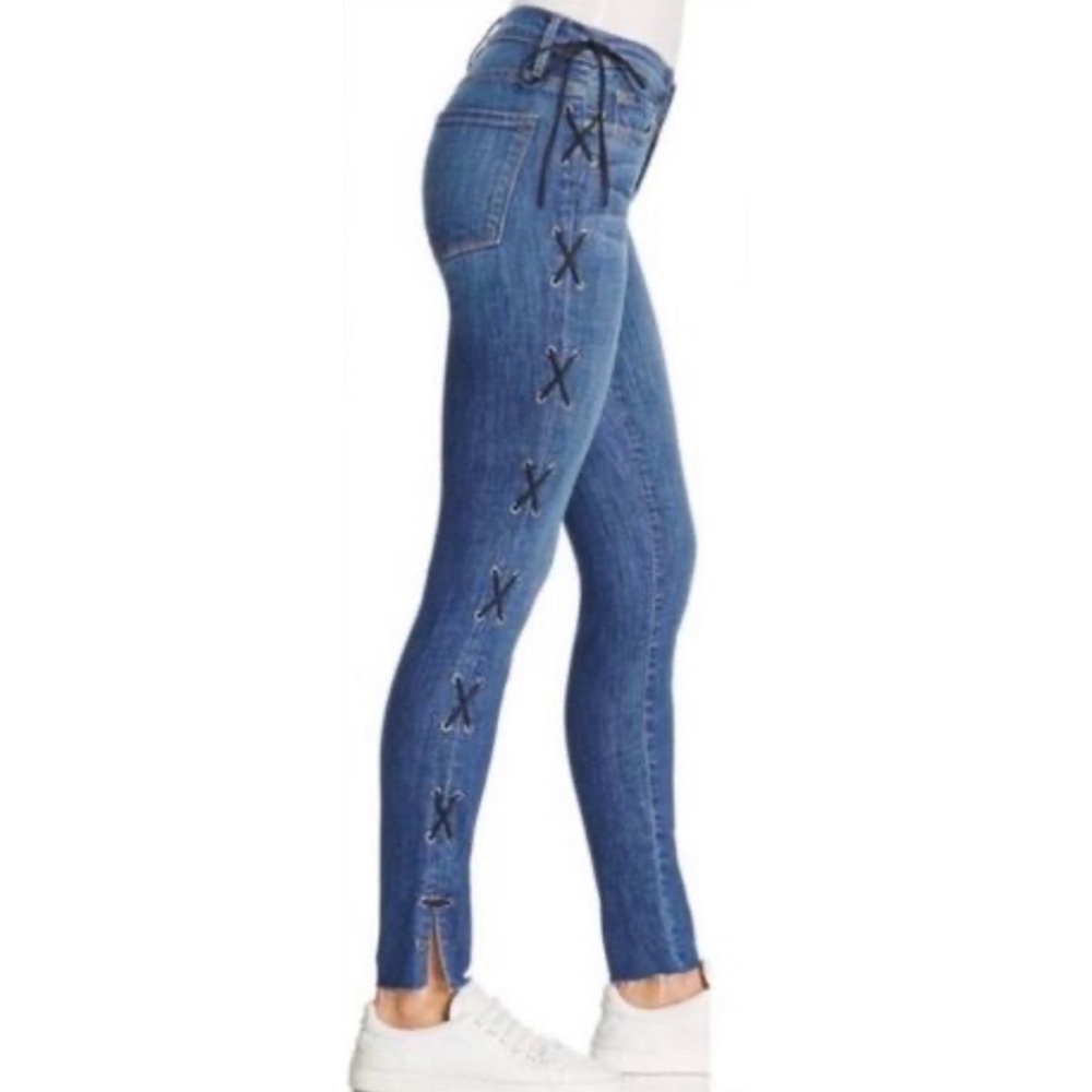 Frame Lace Up Jeans